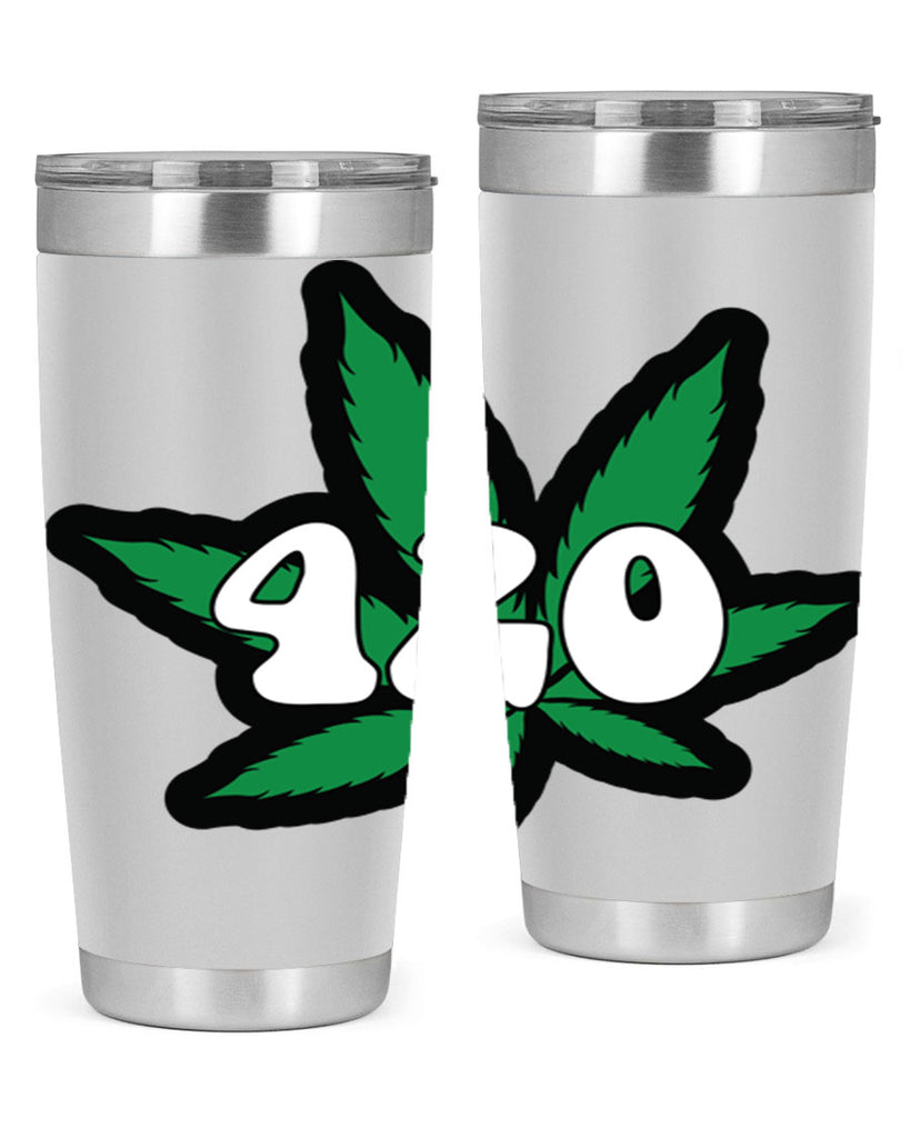 420 4#- marijuana- Tumbler