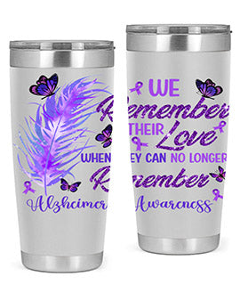 AlzheimerS Awareness Remember Love 19#- alzheimers- Tumbler