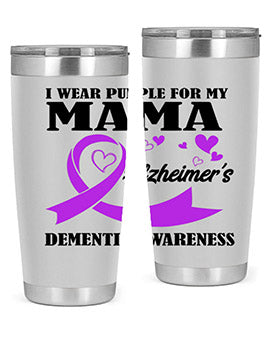 Alzheimers And Dementia I Wear Purple For My Warrior Mama 21#- alzheimers- Cotton Tank