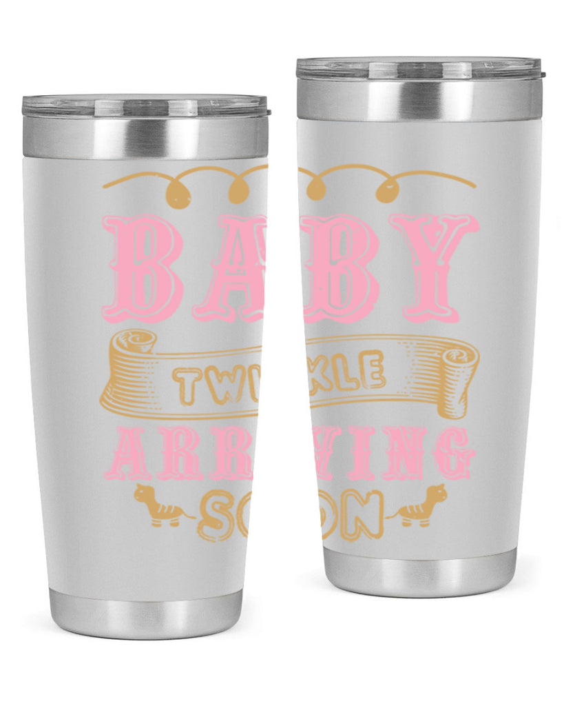 Baby Rwinkle arriving soon Style 48#- baby shower- tumbler