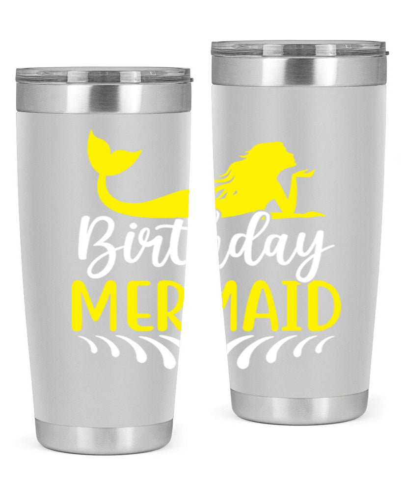 Birthday Mermaid 68#- mermaid- Tumbler