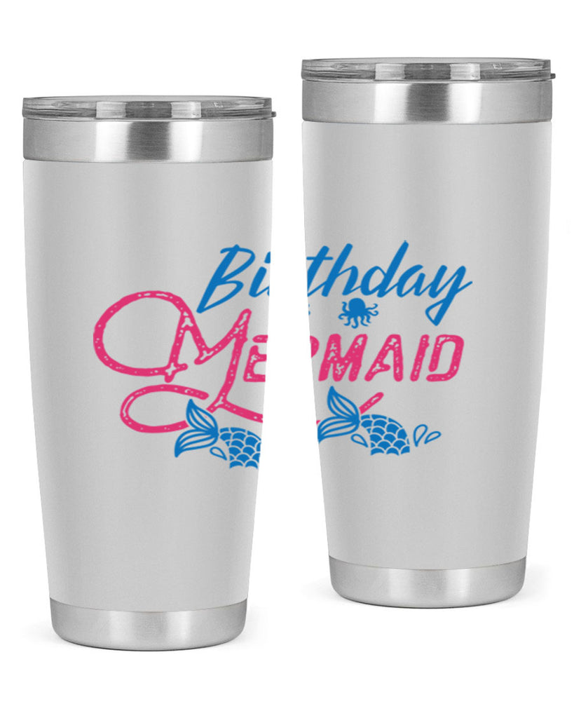 Birthday Mermaid 71#- mermaid- Tumbler