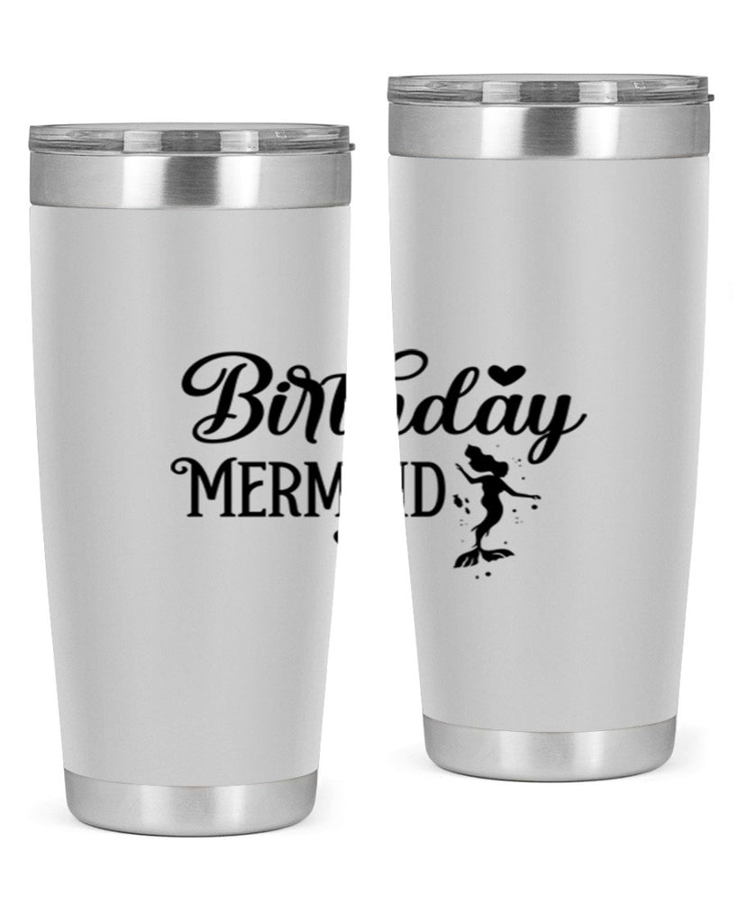 Birthday Mermaid 72#- mermaid- Tumbler