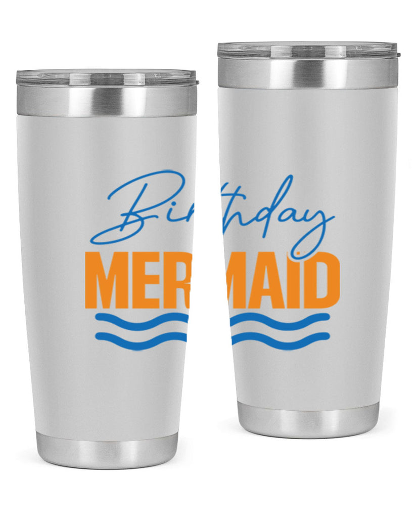 Birthday Mermaid 73#- mermaid- Tumbler