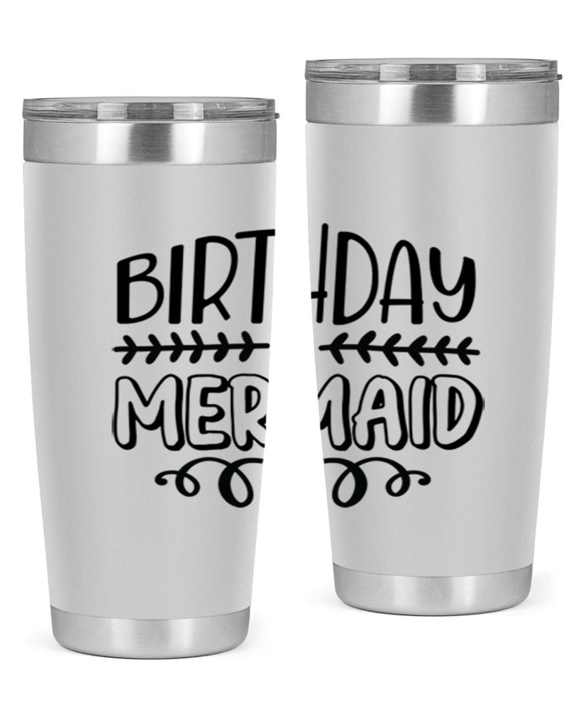 Birthday mermaid 74#- mermaid- Tumbler