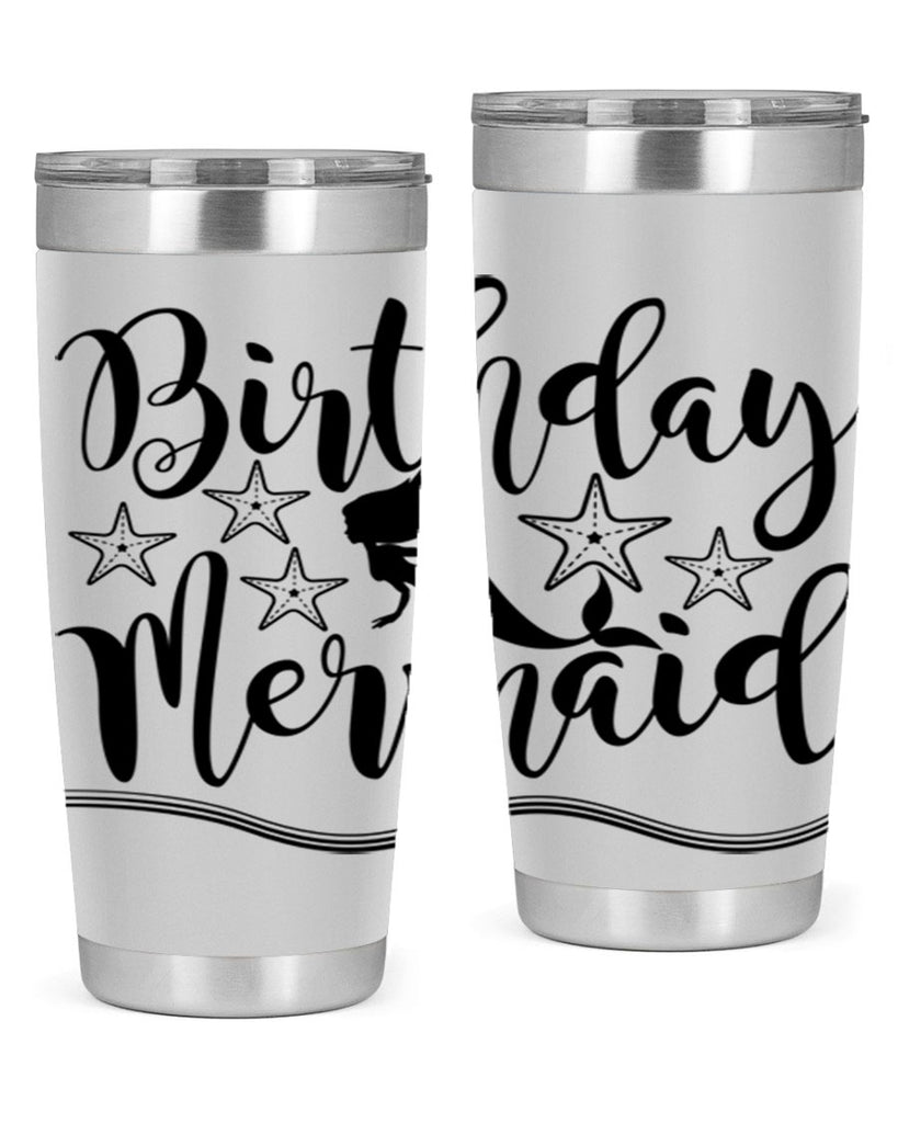 Birthday mermaid 77#- mermaid- Tumbler