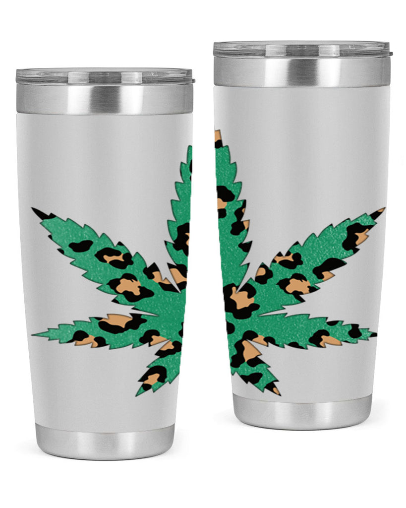 Cannabis Leopard Print 54#- marijuana- Tumbler