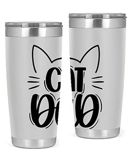 Cat Dad Style 81#- cat- Tumbler