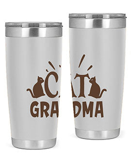 Cat Grandma Style 4#- cat- Tumbler