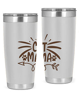 Cat Mama Style 5#- cat- Tumbler