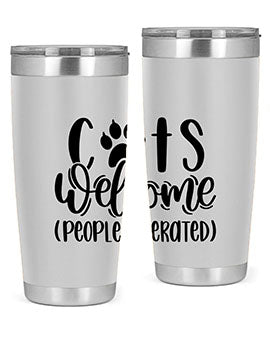 Cats Welcome Style 91#- cat- Tumbler