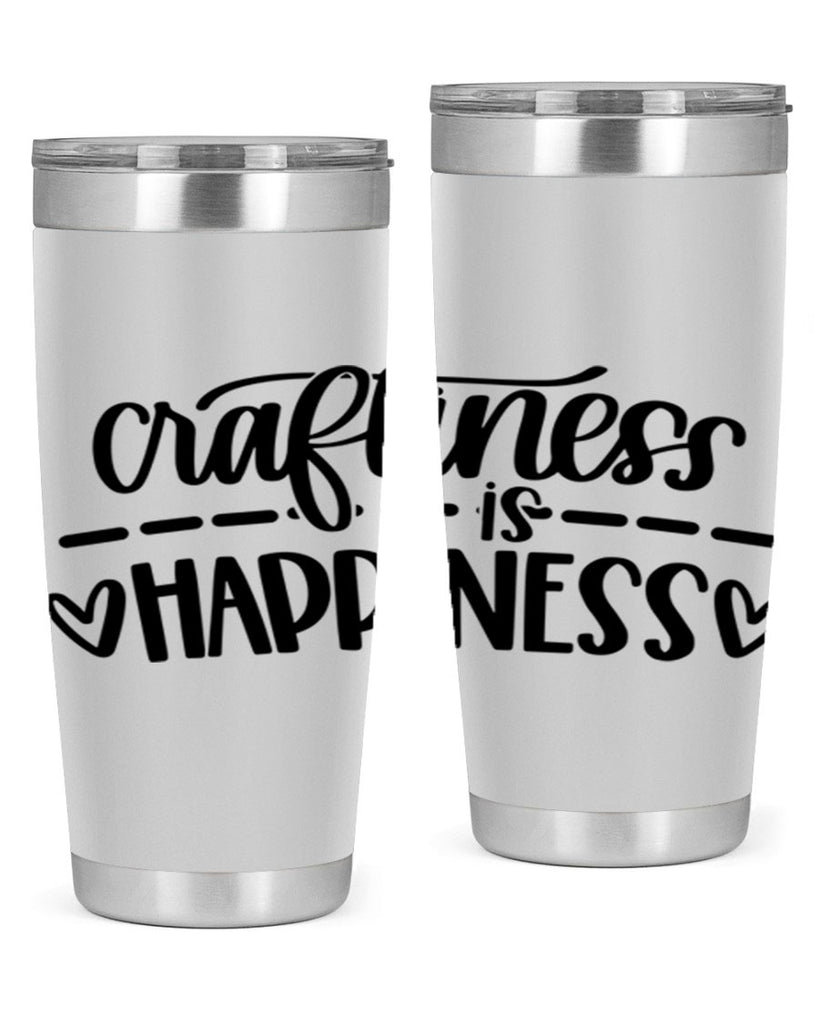 Craftiness Is Happiness 35#- crafting- Tumbler