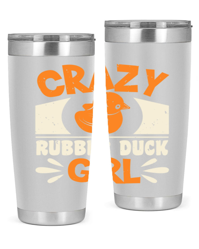 Crazy Rubber Duck Girl Style 4#- duck- Tumbler