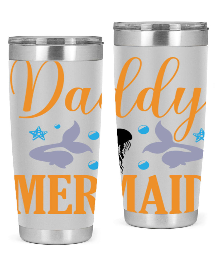 Daddy Mermaid Design 113#- mermaid- Tumbler