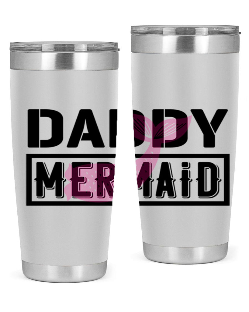 Daddy mermaid 112#- mermaid- Tumbler