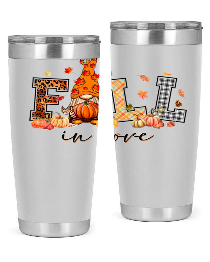 FALLinloveFallGnome 151#- fall- Tumbler