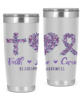 Faih Love Cure AlzheimerS Awareness 137#- alzheimers- Tumbler