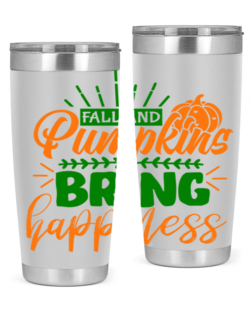 Fall and Pumpkins Bring Happiness 85#- fall- Tumbler