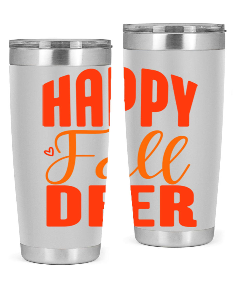 Happy Fall Deer Design 218#- fall- Tumbler