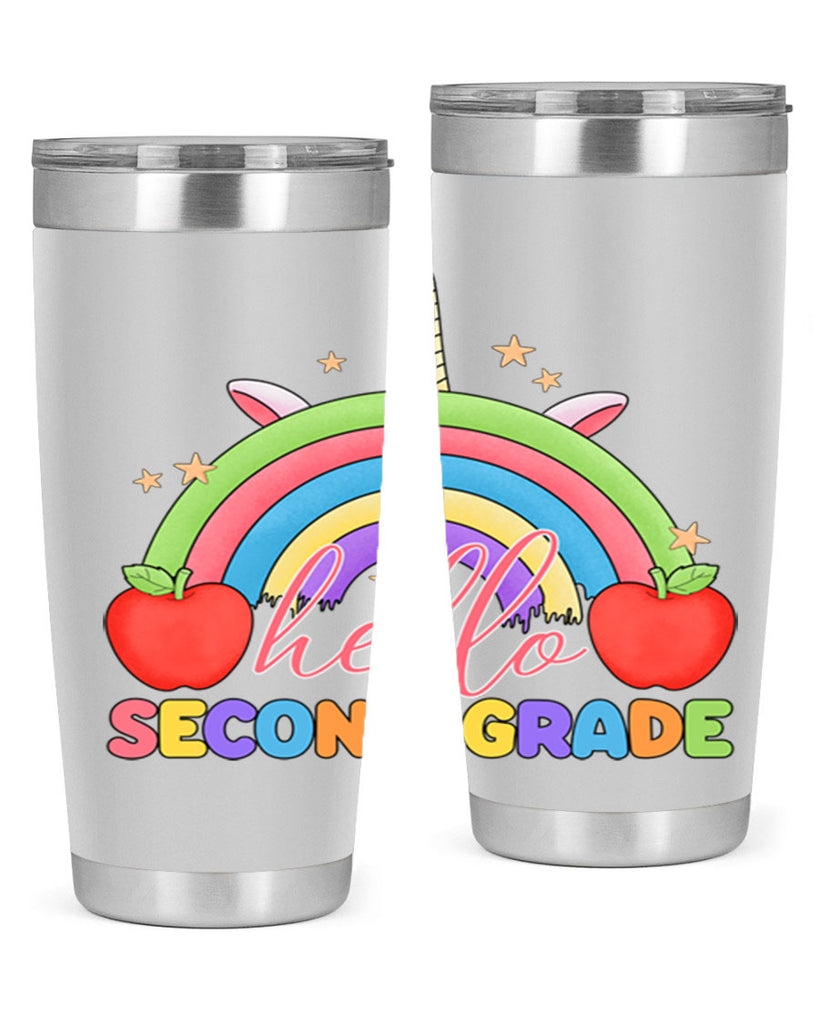 Hello 2nd Grade Unicorn Rainbow 13#- second grade- Tumbler