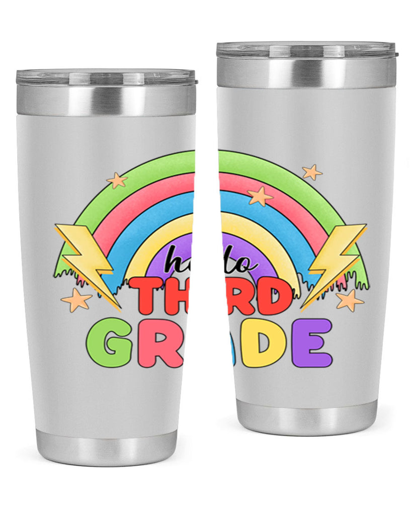 Hello 3rd Grade Rainbow 12#- 3rd grade- Tumbler