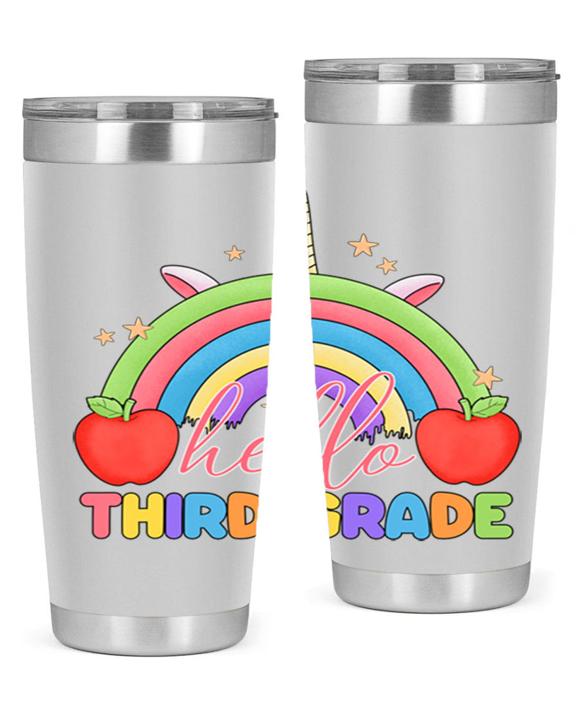 Hello 3rd Grade Unicorn Rainbow 13#- 3rd grade- Tumbler