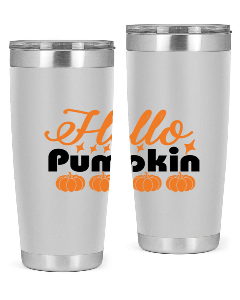 Hello Pumpkin 292#- fall- Tumbler