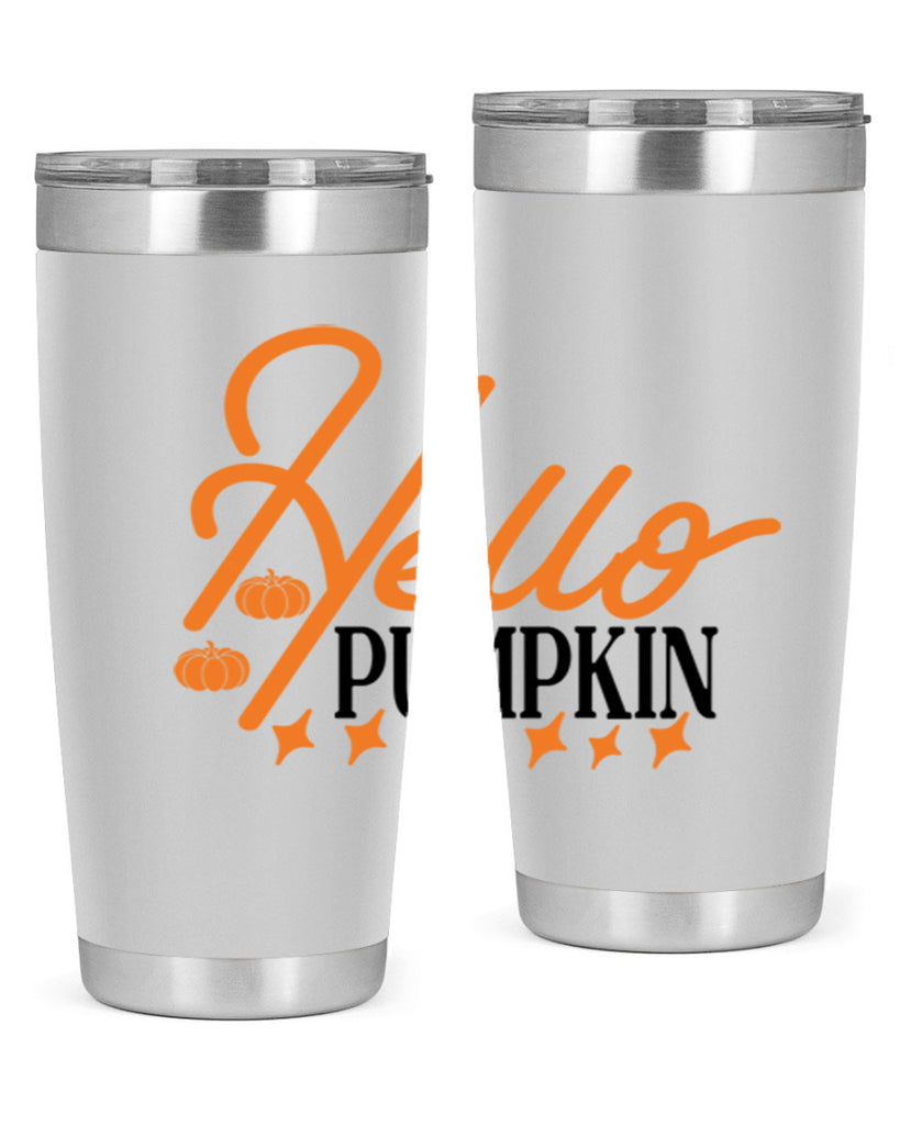 Hello Pumpkin 293#- fall- Tumbler