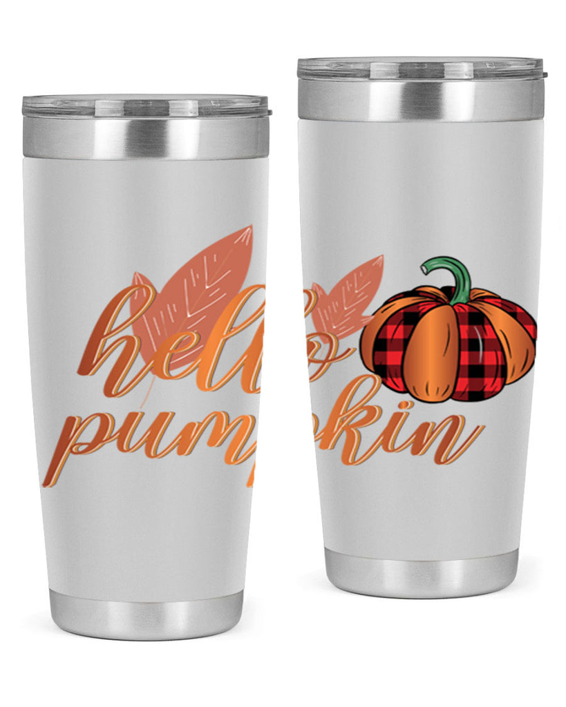 Hello Pumpkin 294#- fall- Tumbler