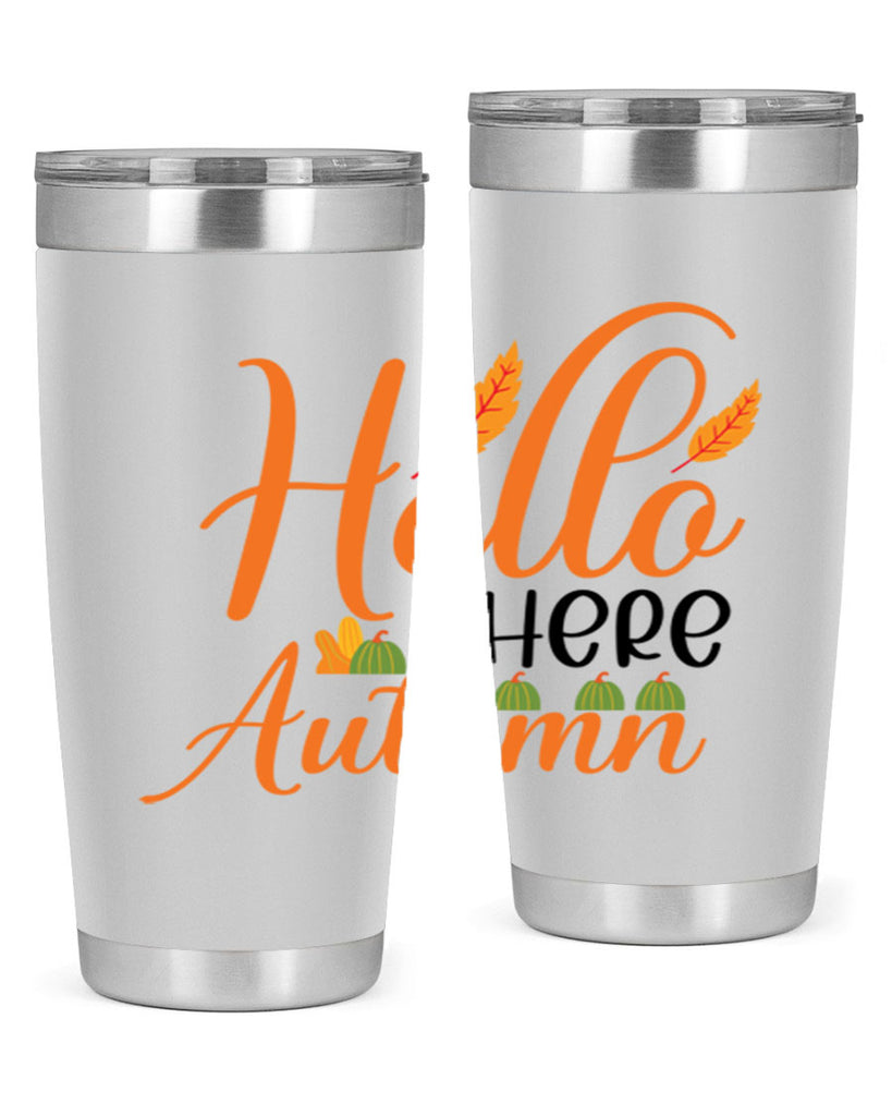 Hello There Autumn 297#- fall- Tumbler