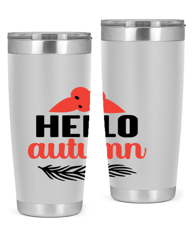 Hello autumn 269#- fall- Tumbler