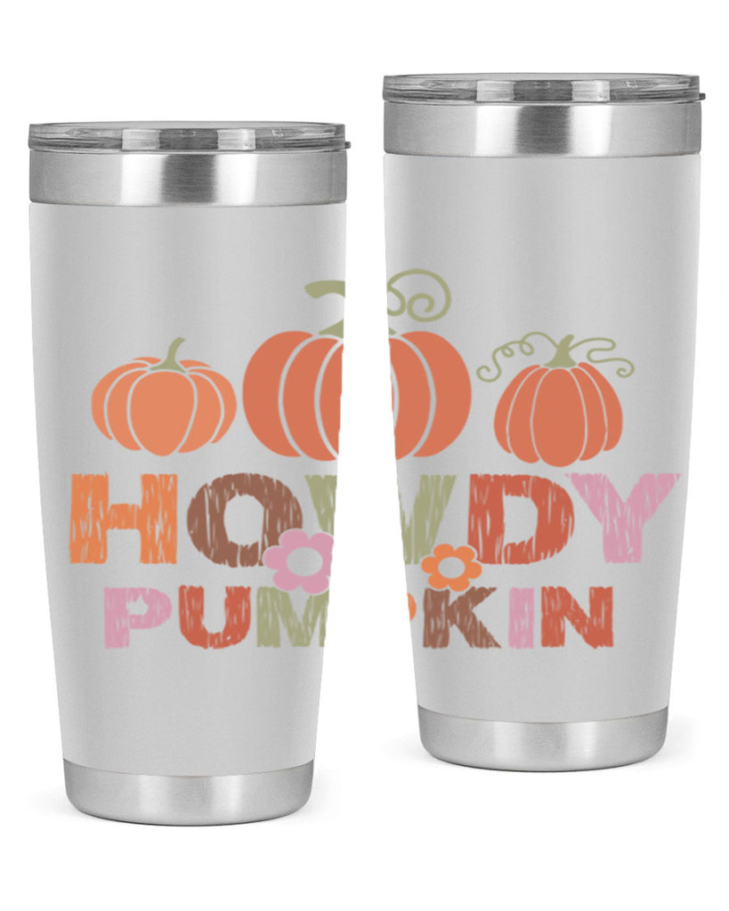 Howdy Pumpkin 321#- fall- Tumbler