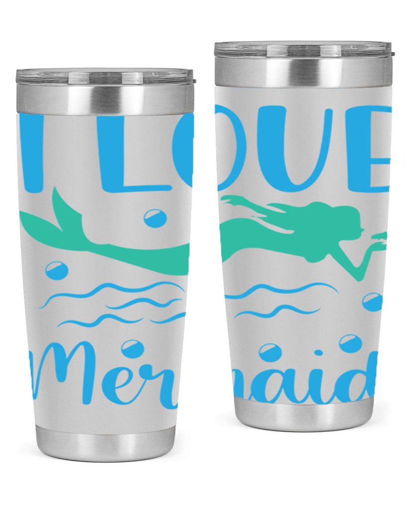 I Love Mermaid Design 231#- mermaid- Tumbler