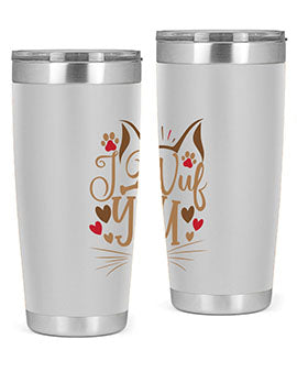 I Wuf You Style 16#- cat- Tumbler