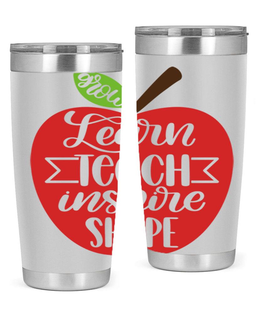 Learn Teach Inspire Shape Style 68#- teacher- tumbler