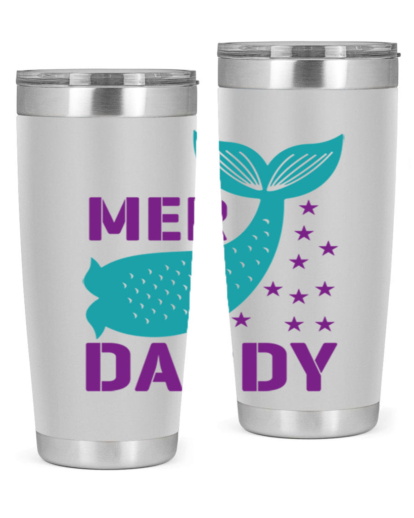 Mer Daddy 326#- mermaid- Tumbler