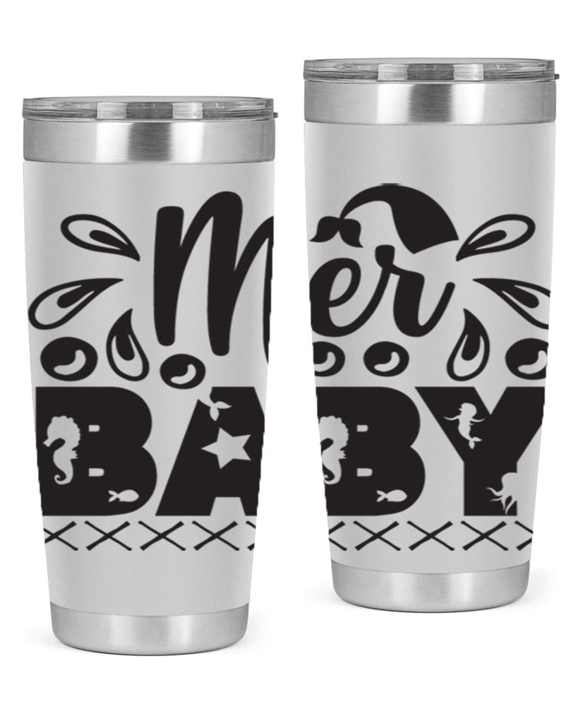 Mer baby 348#- mermaid- Tumbler