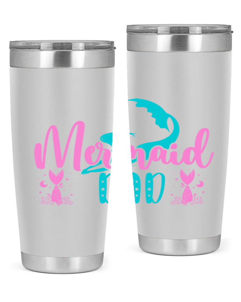 Mermaid Dad 356#- mermaid- Tumbler