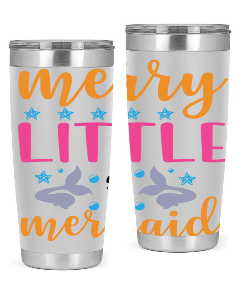 Merry Little Mermaid Design 503#- mermaid- Tumbler