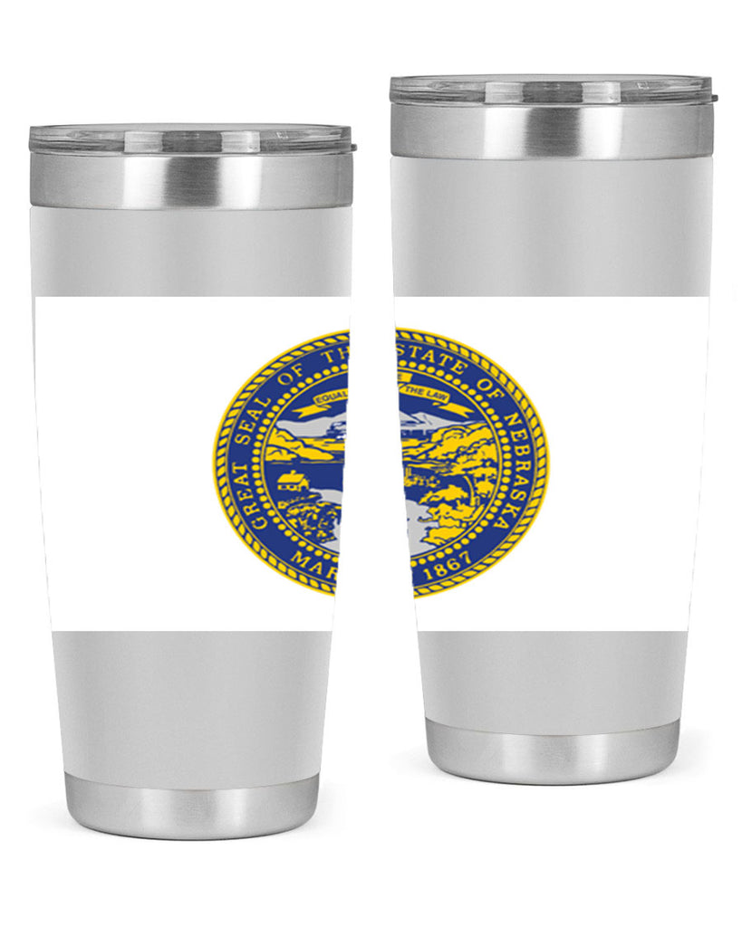 Nebraska 25#- Us Flags- Tumbler