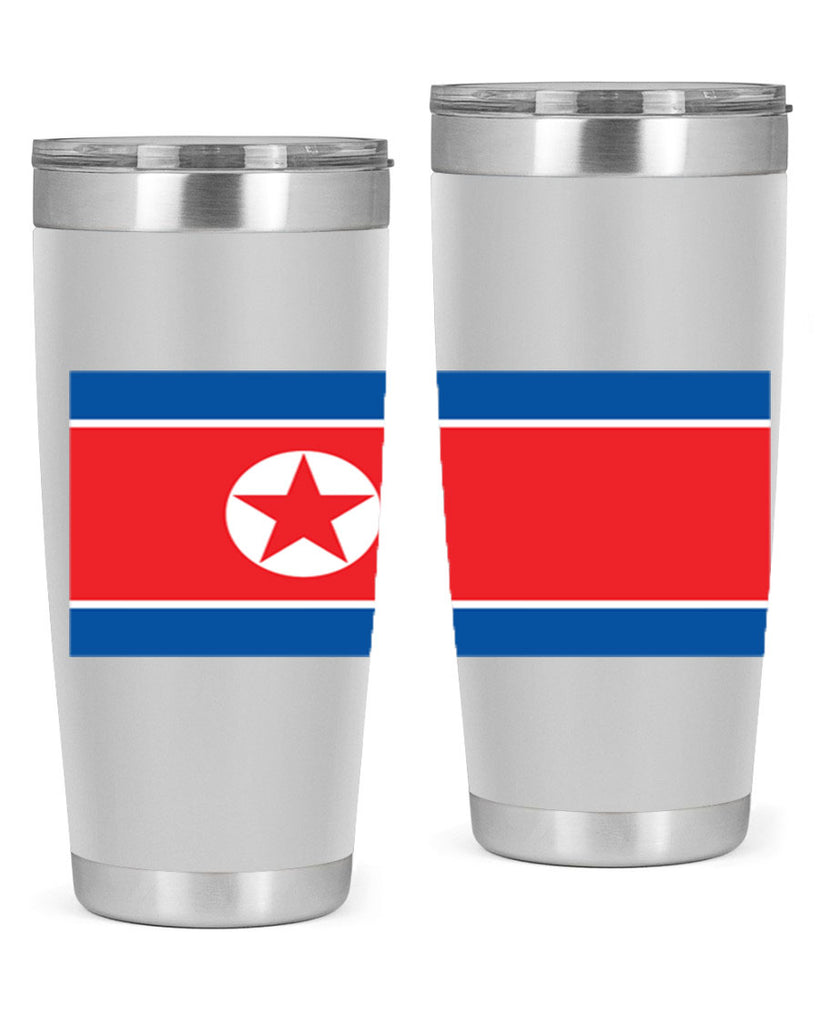 North Korea 70#- world flags- Tumbler