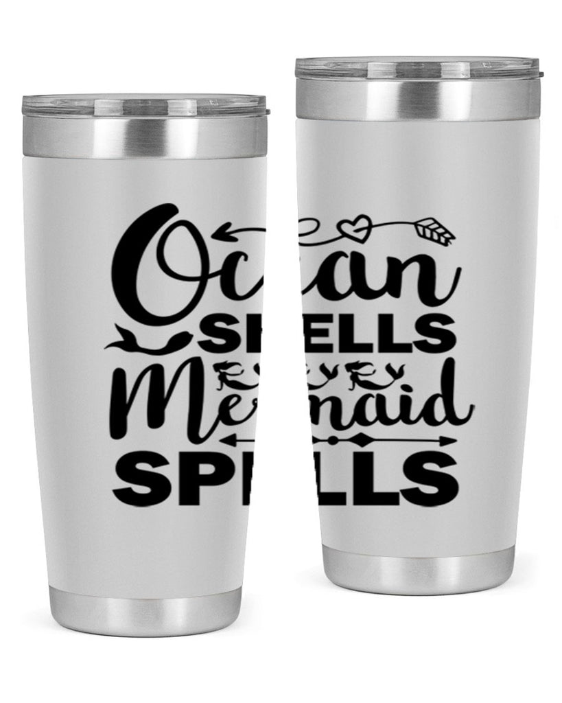 Ocean Shells Mermaid Spells 521#- mermaid- Tumbler