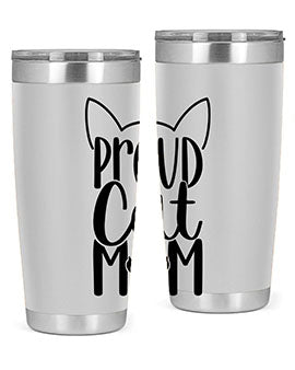 Pround Cat Mom Style 103#- cat- Tumbler