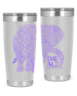 Purple Elephant Alzheimer Awareness 210#- alzheimers- Cotton Tank