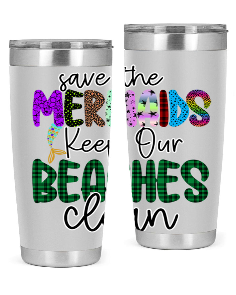 Save The Mermaids Keep Our 575#- mermaid- Tumbler