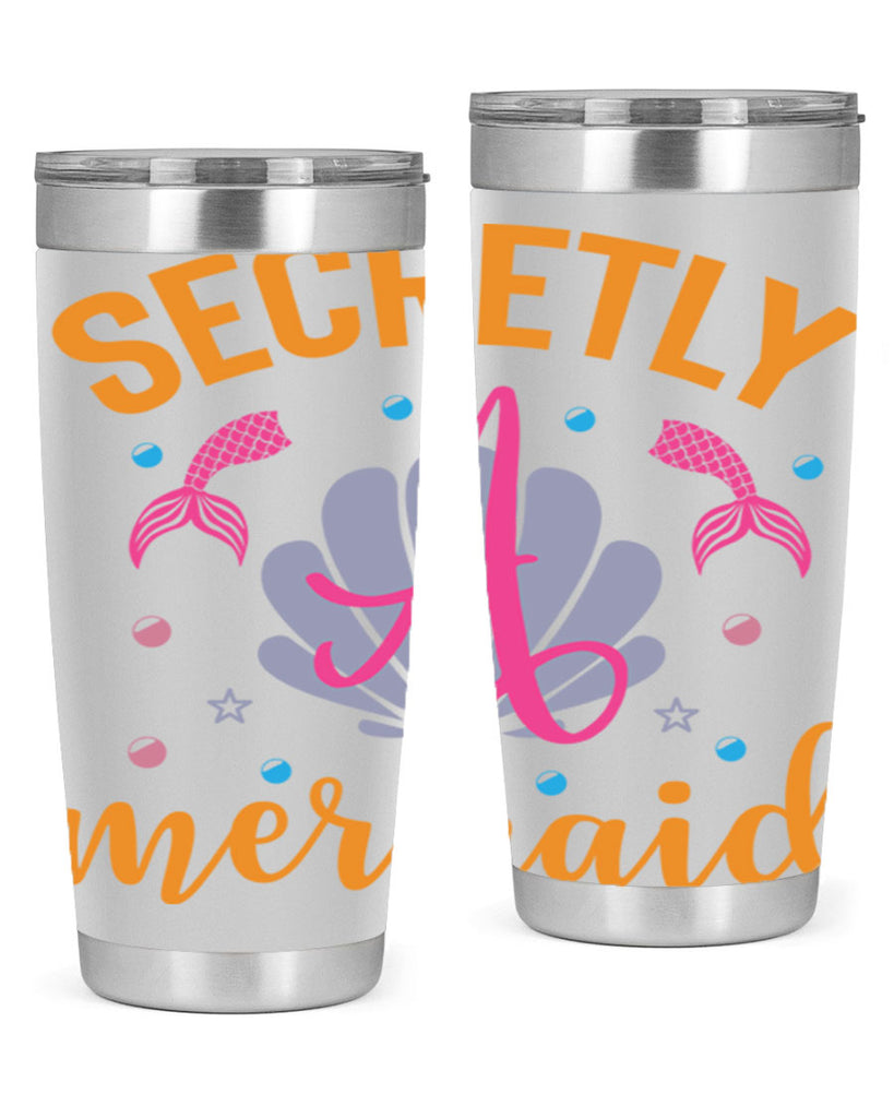 Secretly A Mermaid Design 583#- mermaid- Tumbler