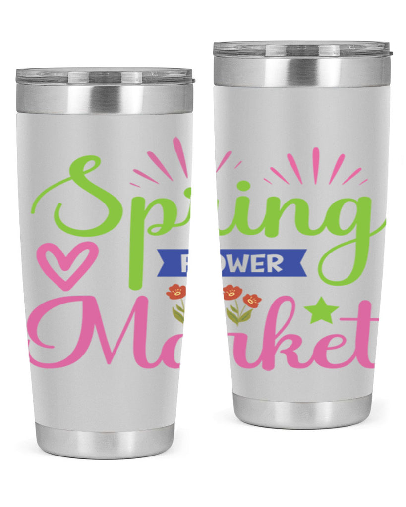 Spring Flower Market  487#- spring- Tumbler