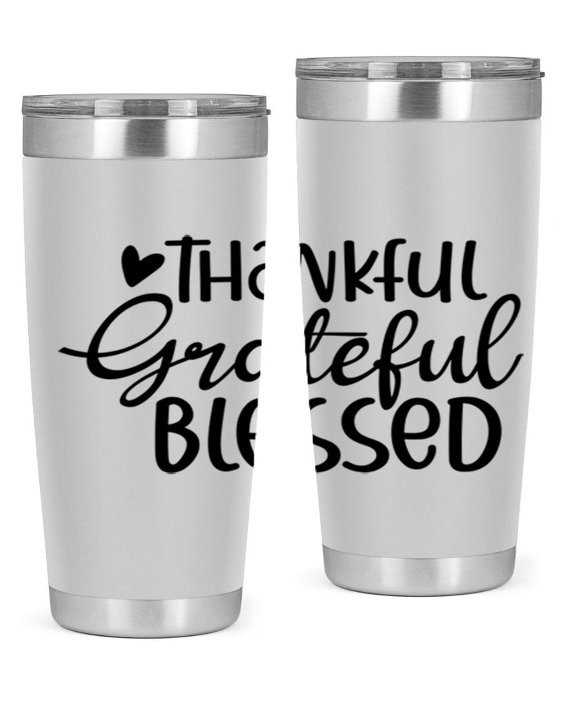 Thankful Grateful Blessed 605#- fall- Tumbler