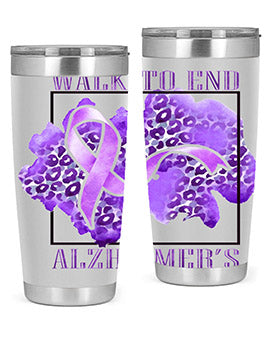 Walk o End AlzheimerS Purple Ribbon 220#- alzheimers- Cotton Tank