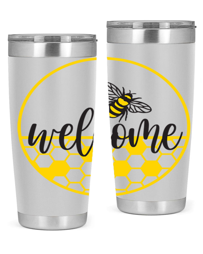 Welcome Bee and hive567#- spring- Tumbler